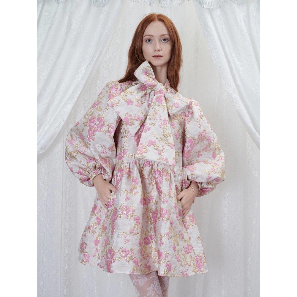 Sister Jane Fondness Bow Mini Dress small
